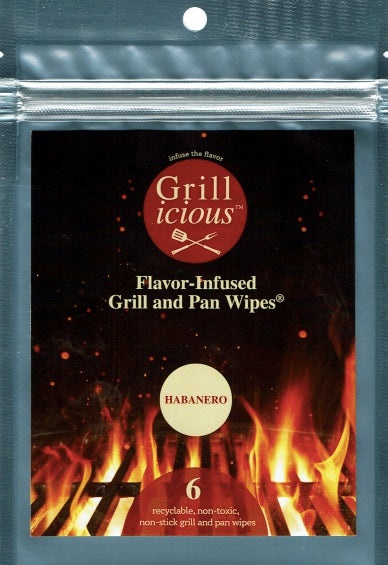 Grillicious HABANERO HEAT Flavor-Infused Cooking Wipes® - Order (3) and shipping is FREE!