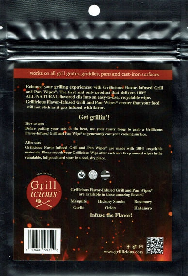 Grillicious RUSTIC ROSEMARY Flavor-Infused Cooking Wipes® - Buy (3), shipping is FREE!
